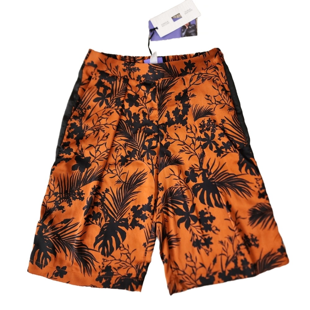 Women Future Collective | Satin Printed Shorts XXS